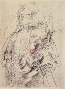 Peter Paul Rubens Girl sketch France oil painting artist
